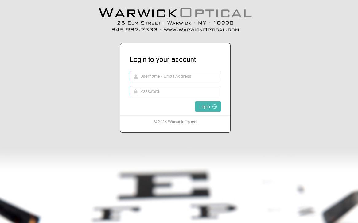 Warwick Optical Patient Portal
